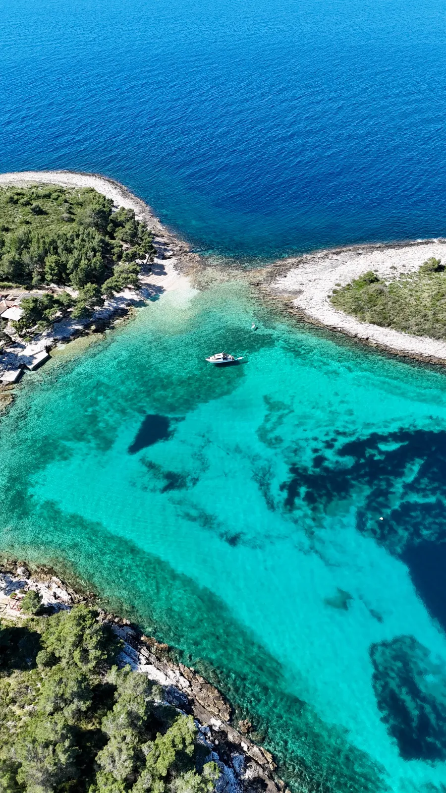 Crystal clear water stop during island tour